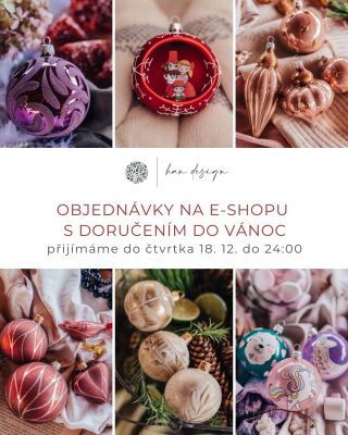 🚛 Objednávejte na e-shopu do 18. 12. do 24:00 a garantujeme, že k vám zásilka doputuje do Vánoc. 🏃‍♀️‍➡️...